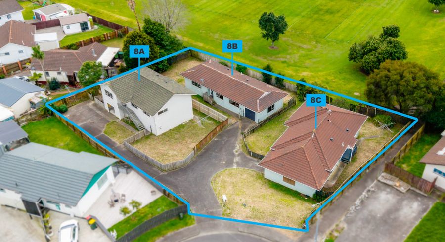  at 8A 8B & 8C Reseda Place, Papatoetoe, Manukau City, Auckland