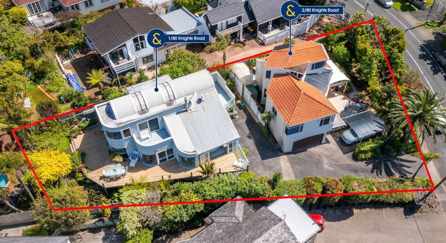  at 1 & 2/80 Knights Road, Rothesay Bay, North Shore City, Auckland