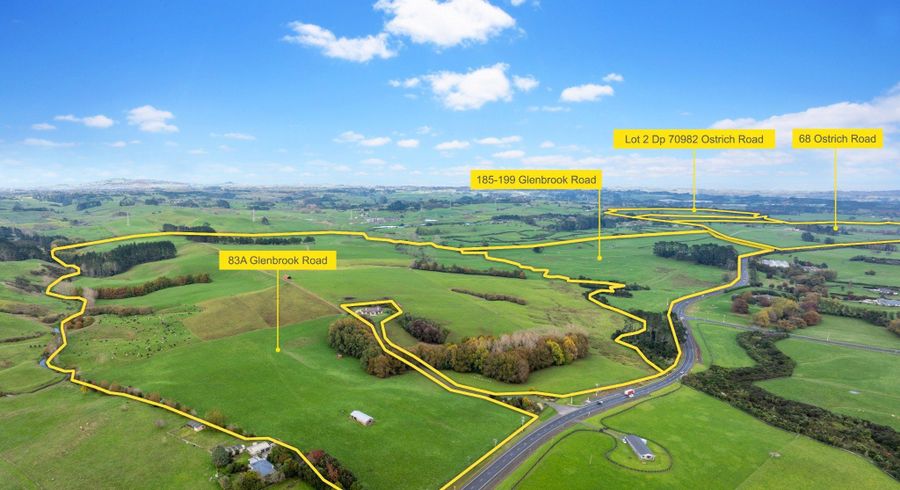  at 185 to 199/83A & 383 Glenbrook Road, Ostrich Road, Karaka, Franklin, Auckland