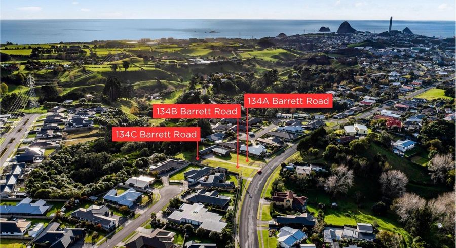  at 134A, B and C Barrett Road, Whalers Gate, New Plymouth, Taranaki