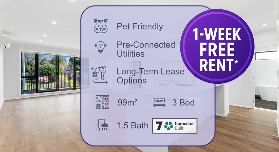  at Pet Friendly, Long Term Lease Options, Fridge/Freezer & Washer/Dryer Included!, Glen Innes, Auckland City, Auckland