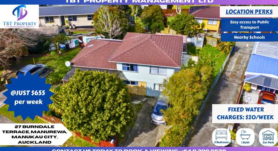  at 27 Burndale Terrace, Manurewa, Manukau City, Auckland
