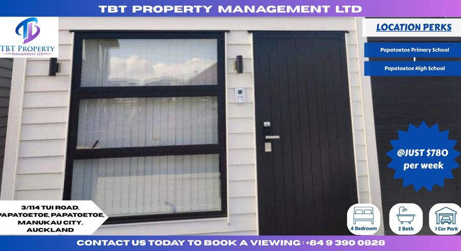  at 3/114 Tui Road, Papatoetoe, Papatoetoe, Manukau City, Auckland