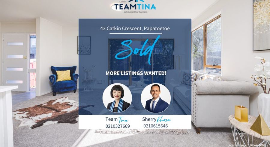  at 43 Catkin Crescent, Papatoetoe, Auckland