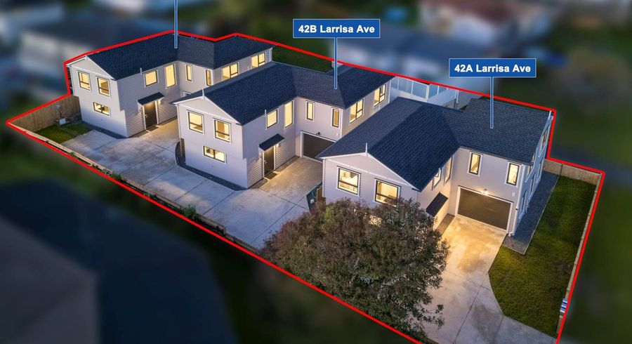  at 42A,B,C Larissa Avenue, Henderson, Waitakere City, Auckland