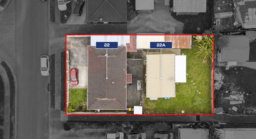  at 22 & 22A Chelburn Crescent, Mangere East, Manukau City, Auckland