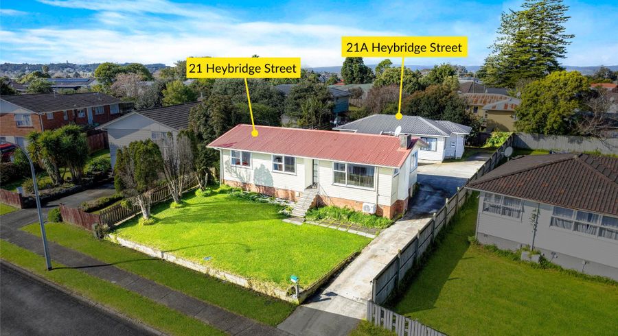  at 21 Heybridge Street, Manurewa, Manukau City, Auckland