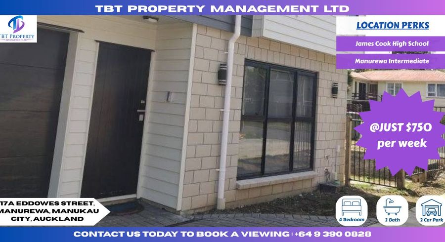  at 17A Eddowes Street, Manurewa, Manukau City, Auckland