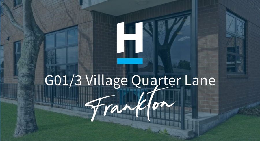  at G01/3 Village Quarter Lane , Frankton, Hamilton, Waikato