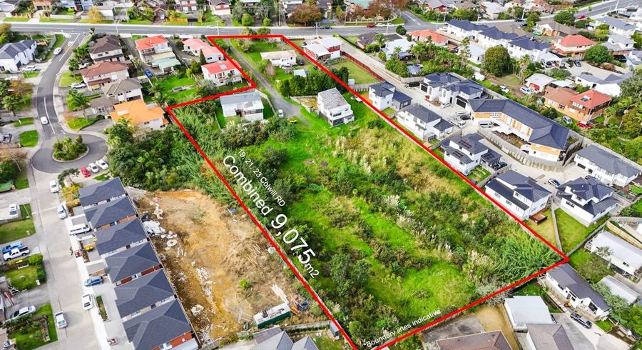  at 19, 21 & 2 Colwill Road, Massey, Waitakere City, Auckland