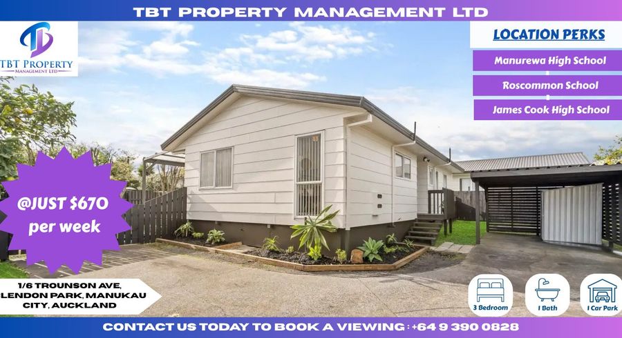  at 1/6 Trounson Ave, Clendon Park, Manukau City, Auckland