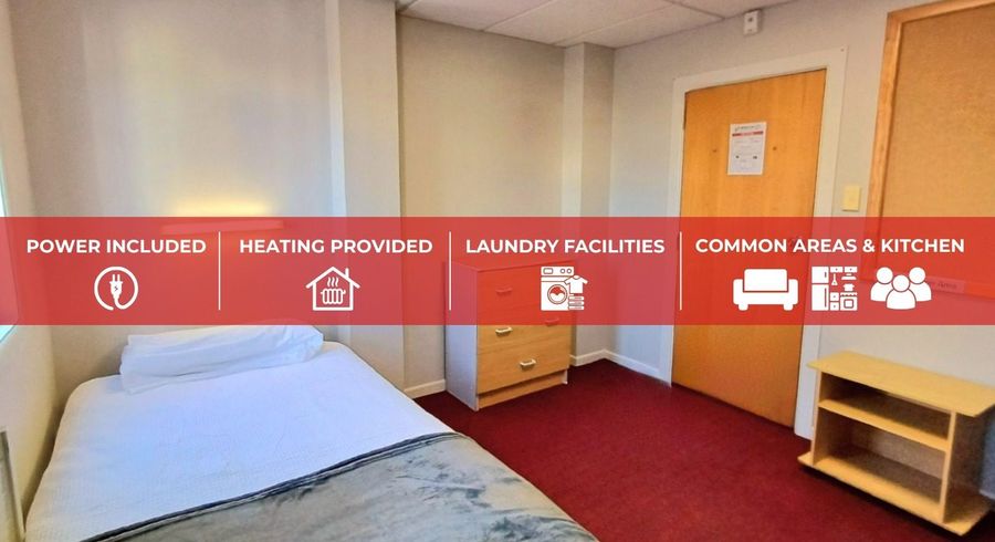  at 124 Willis Street - Single with Adjoining Bathroom, Wellington Central, Wellington, Wellington