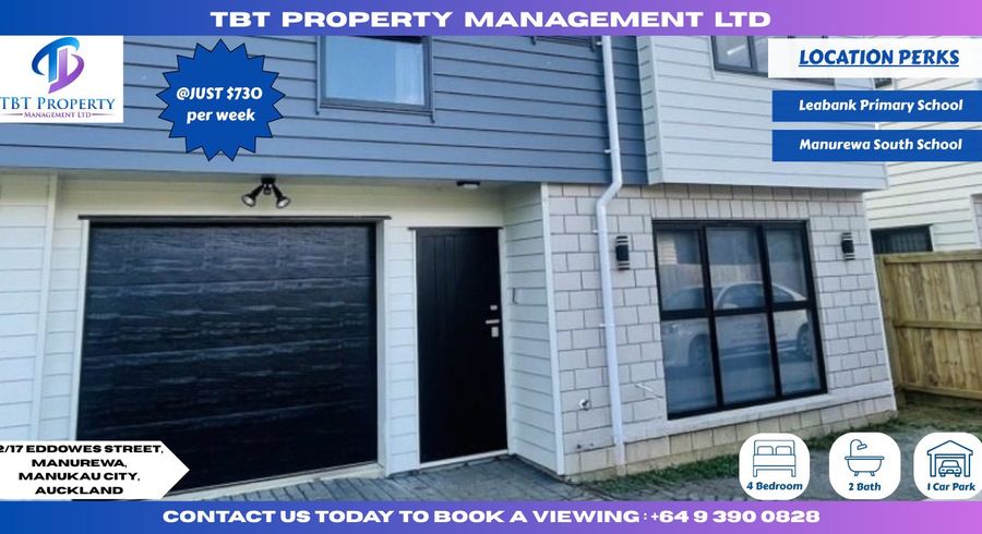  at 2/17 eddowes street, Manurewa, Manukau City, Auckland