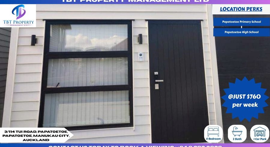  at 3/114 Tui Road, Papatoetoe, Papatoetoe, Manukau City, Auckland