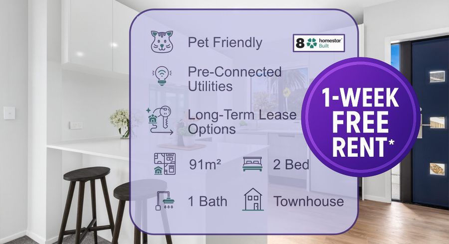  at Modern Homestar 8 Townhouse!, Glen Innes, Auckland City, Auckland