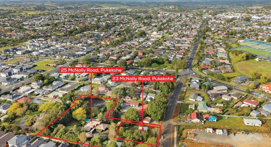  at 23 & 25 McNally Road, Pukekohe, Franklin, Auckland