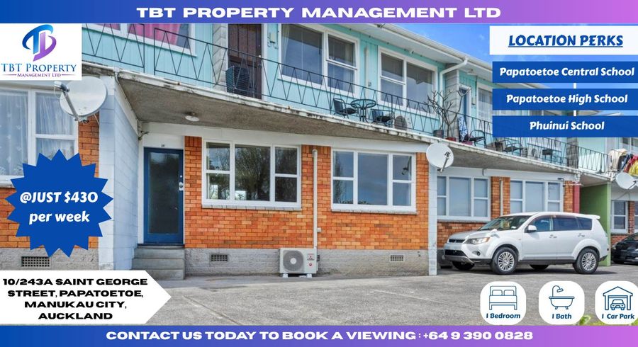  at 10/243A Saint George Street, Papatoetoe, Manukau City, Auckland