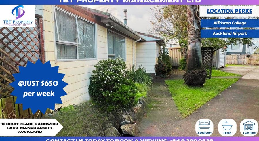  at 13 Ribot Place, Randwick Park, Manukau City, Auckland