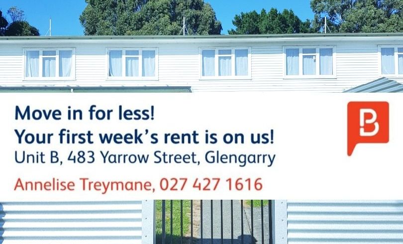  at 483B Yarrow Street , Glengarry, Invercargill, Southland