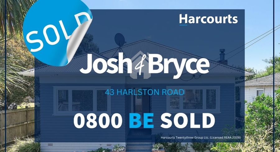  at 43 Harlston Road, Mount Albert, Auckland