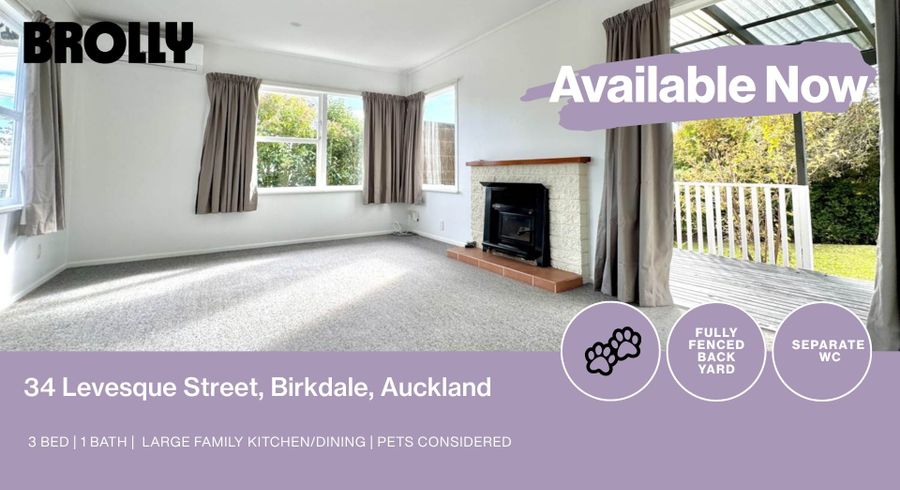  at 34 Levesque Street, Birkdale, North Shore City, Auckland