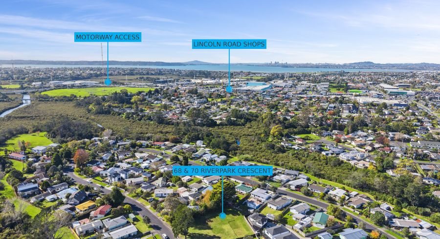  at 68 & 70 Riverpark Crescent, Henderson, Waitakere City, Auckland