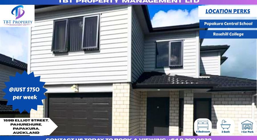  at 159B Elliot Street, Pahurehure, Papakura, Auckland