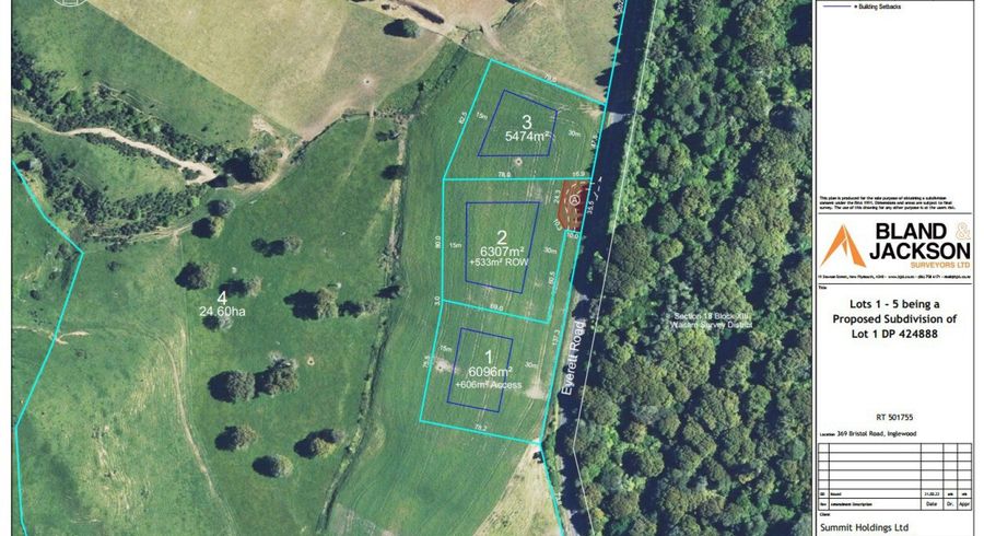  at Lots 1-3, Near 721 Everett Road, Inglewood, New Plymouth, Taranaki