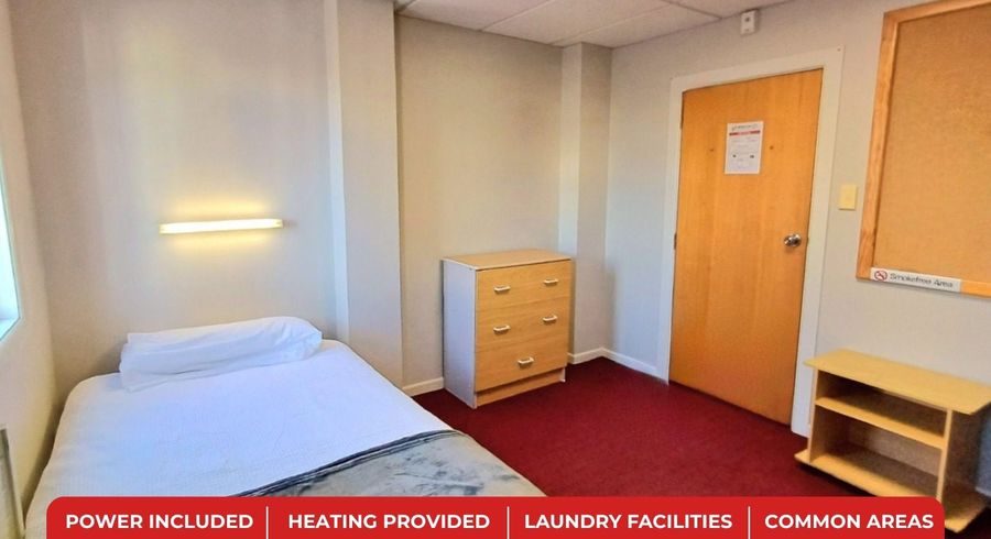  at 124 Willis Street - Single with Adjoining Bathroom, Te Aro, Wellington, Wellington