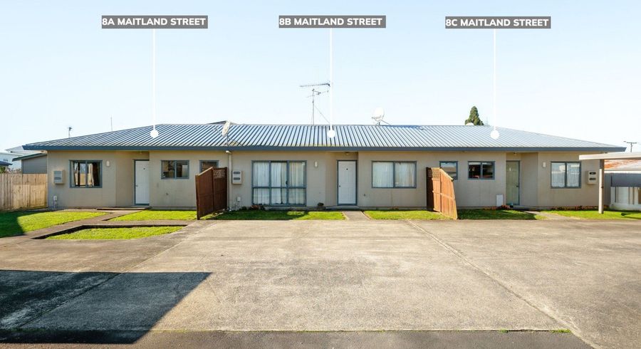  at 8A, 8B, 8C Maitland Street, Frankton, Hamilton, Waikato