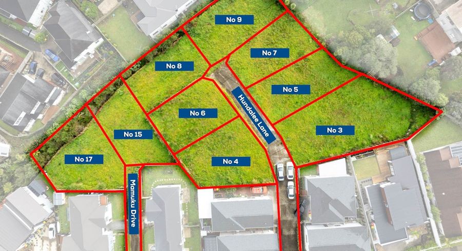  at Lots 3-9 Hundalee Lane, Massey, Waitakere City, Auckland
