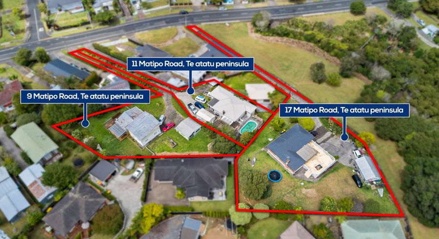  at 9,11,17 Matipo Road, Te Atatu Peninsula, Waitakere City, Auckland