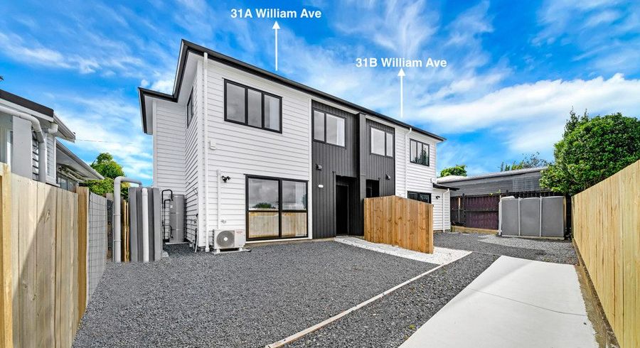  at 31A&B William Avenue, Manurewa, Manukau City, Auckland