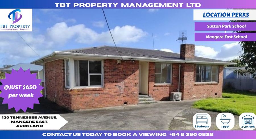  at 130 Tennessee Avenue, Mangere East, Manukau City, Auckland