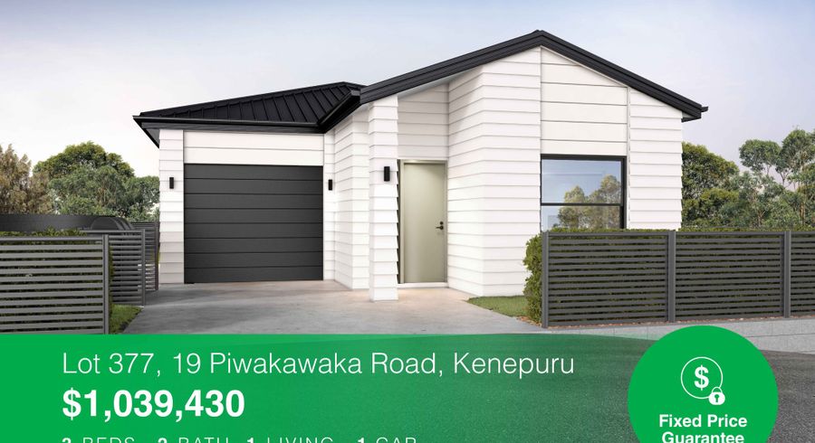  at Lot 377/19 Piwakawaka Road, Kenepuru, Porirua, Wellington
