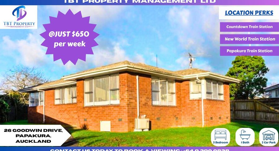  at 26 Goodwin Drive, Papakura, Papakura, Auckland