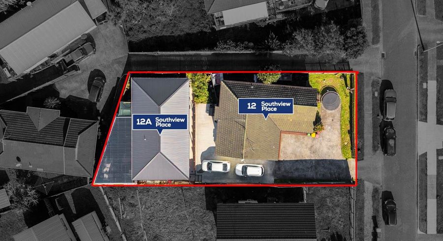  at 12 and 12A Southview Place, Manurewa, Manukau City, Auckland