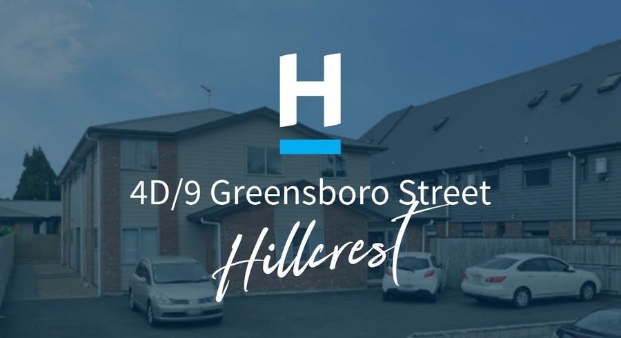  at 4D/9 Greensboro Street, Hillcrest, Hamilton, Waikato