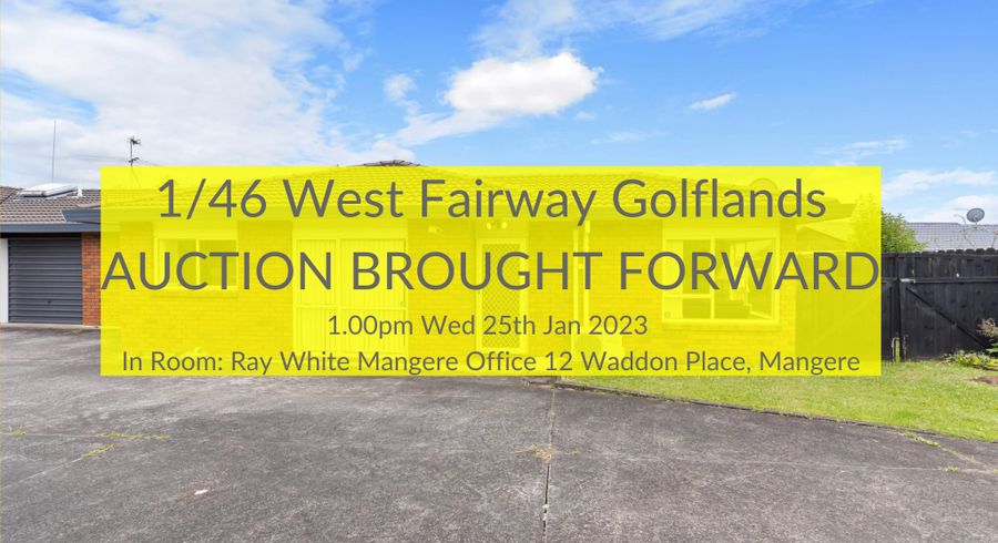  at 1/46 West Fawy, Golflands, Manukau