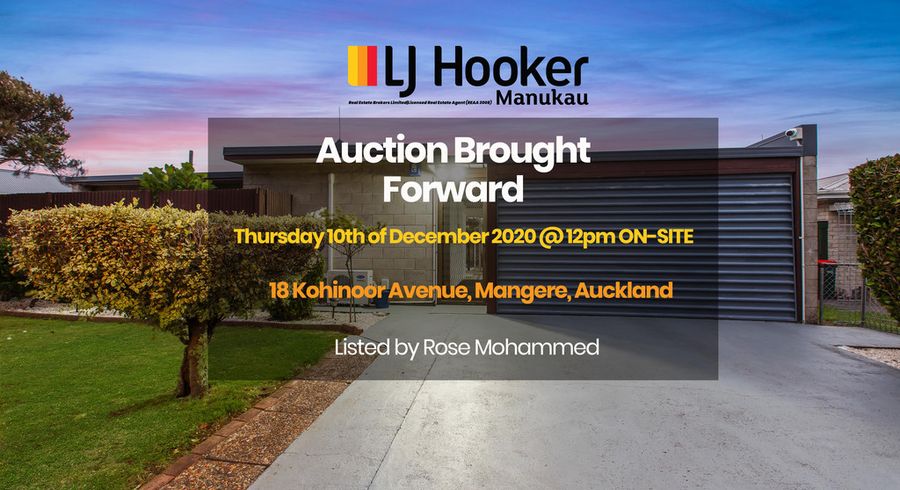  at 18 Kohinoor Avenue, Mangere, Auckland